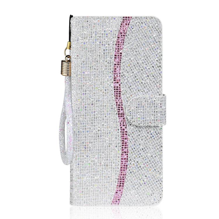 For iPhone Air Glitter Powder Filp Leather Phone Case(Silver) - iPhone Air Cases by buy2fix | Online Shopping UK | buy2fix