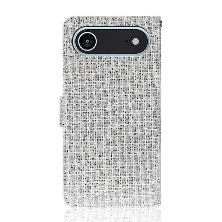For iPhone Air Glitter Powder Filp Leather Phone Case(Silver) - iPhone Air Cases by buy2fix | Online Shopping UK | buy2fix