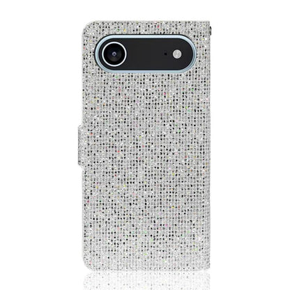 For iPhone Air Glitter Powder Filp Leather Phone Case(Silver) - iPhone Air Cases by buy2fix | Online Shopping UK | buy2fix