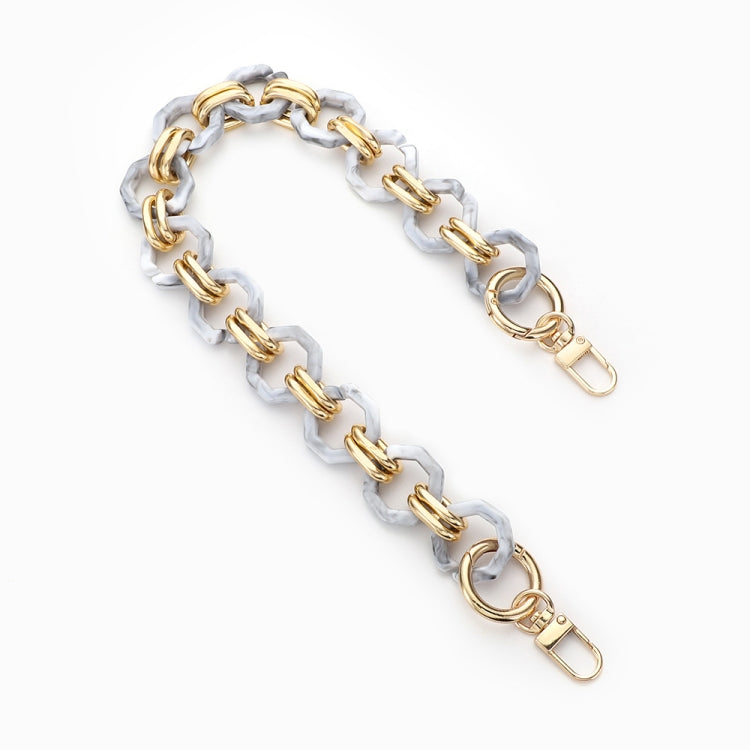 L201 Octagonal Buckle Resin Contrast Thick Chain Phone Lanyard with Spacer, Model:L201-2HS-40cm - Lanyards & Wrist Straps by buy2fix | Online Shopping UK | buy2fix