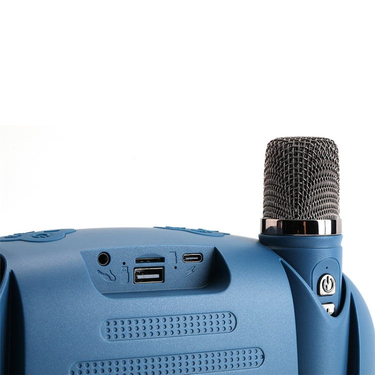 T&G TG542 LED Flash Wireless Bluetooth Karaoke Speaker with Microphone(Light Blue) - Desktop Speaker by T&G | Online Shopping UK | buy2fix