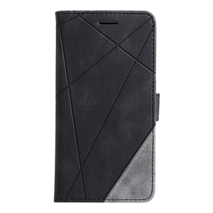 For iPhone 16 Pro Skin Feel Splicing Leather Phone Case(Black) by buy2fix