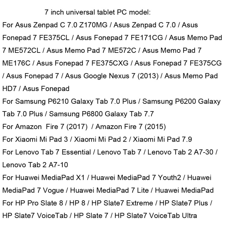 For 7 inch Universal Tablet PC Colored Drawing Pattern Horizontal Flip PU Leather Case with Holder & Card Slot(Diamond) - 7 inch by buy2fix | Online Shopping UK | buy2fix