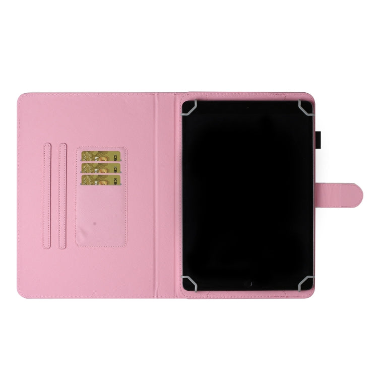 For 10 inch Universal Tablet PC Colored Drawing Pattern Horizontal Flip PU Leather Case with Holder & Card Slot(Diamond) - 10 - 11 inch by buy2fix | Online Shopping UK | buy2fix