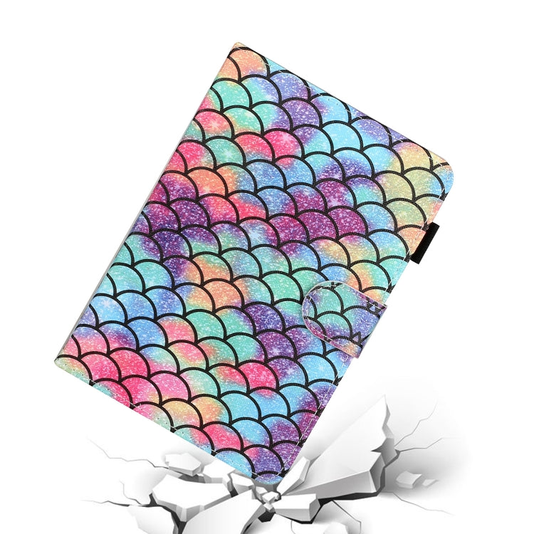 For 10 inch Universal Tablet PC Colored Drawing Pattern Horizontal Flip PU Leather Case with Holder & Card Slot(Diamond) - 10 - 11 inch by buy2fix | Online Shopping UK | buy2fix