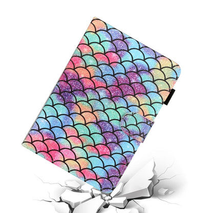 For 10 inch Universal Tablet PC Colored Drawing Pattern Horizontal Flip PU Leather Case with Holder & Card Slot(Diamond) - 10 - 11 inch by buy2fix | Online Shopping UK | buy2fix