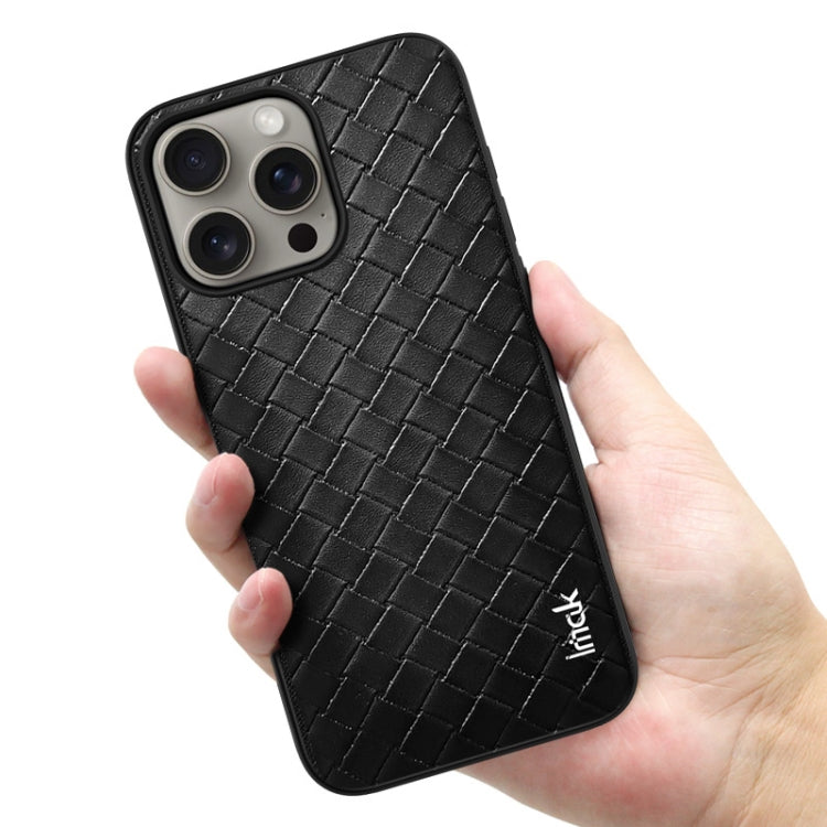 For iPhone 15 Pro Max IMAK LX-5 Series Shockproof PC + PU + TPU Protective Phone Case(Weaving Texture) by imak