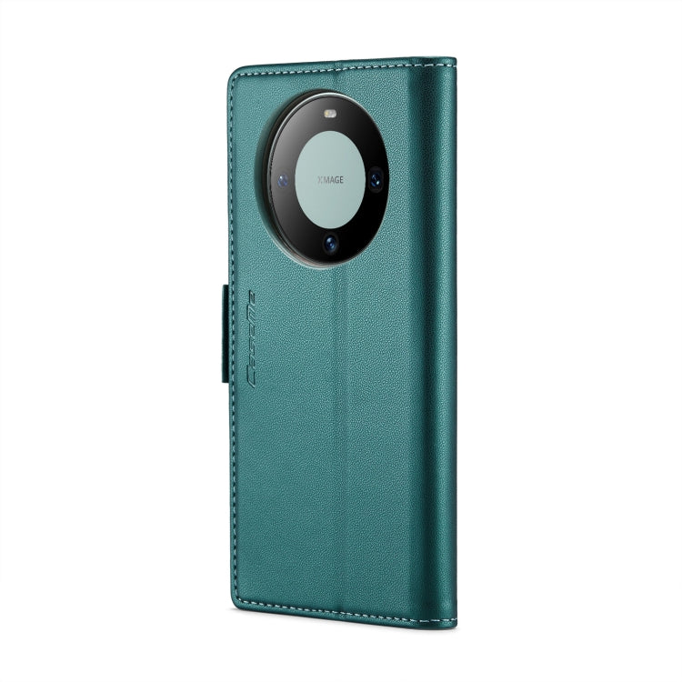 For Huawei Mate 60 CaseMe 023 Butterfly Buckle Litchi Texture RFID Anti-theft Leather Phone Case(Pearly Blue) - Huawei Cases by CaseMe | Online Shopping UK | buy2fix
