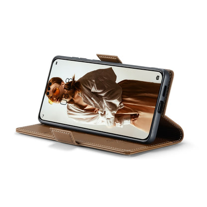 For Huawei Mate 60 Pro / 60 Pro+ CaseMe 023 Butterfly Buckle Litchi Texture RFID Anti-theft Leather Phone Case(Brown) - Huawei Cases by CaseMe | Online Shopping UK | buy2fix