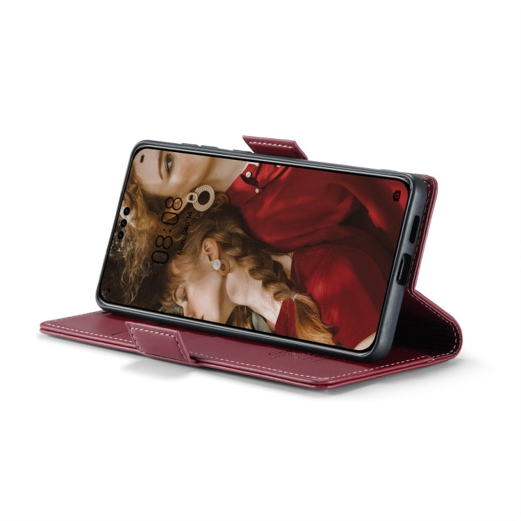 For Huawei Mate 60 Pro / 60 Pro+ CaseMe 023 Butterfly Buckle Litchi Texture RFID Anti-theft Leather Phone Case(Wine Red) - Huawei Cases by CaseMe | Online Shopping UK | buy2fix