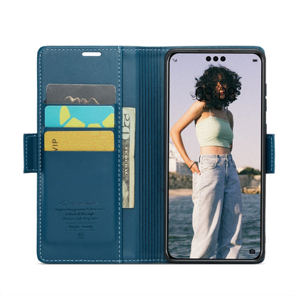 For Huawei Mate 60 Pro / 60 Pro+ CaseMe 023 Butterfly Buckle Litchi Texture RFID Anti-theft Leather Phone Case(Blue) - Huawei Cases by CaseMe | Online Shopping UK | buy2fix