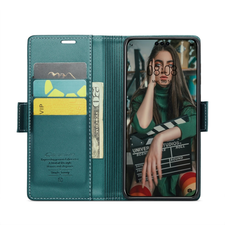 For Huawei Mate 60 Pro / 60 Pro+ CaseMe 023 Butterfly Buckle Litchi Texture RFID Anti-theft Leather Phone Case(Pearly Blue) - Huawei Cases by CaseMe | Online Shopping UK | buy2fix