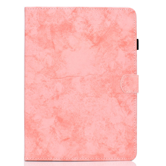 For Samsung Galaxy Tab A9 Marble Style Cloth Texture Smart Leather Tablet Case(Pink) - Galaxy Tab A9 by buy2fix | Online Shopping UK | buy2fix