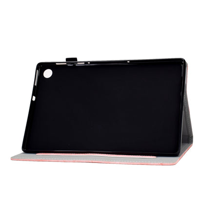 For Samsung Galaxy Tab A9+ Marble Style Cloth Texture Smart Leather Tablet Case(Pink) - Galaxy Tab A9+ by buy2fix | Online Shopping UK | buy2fix