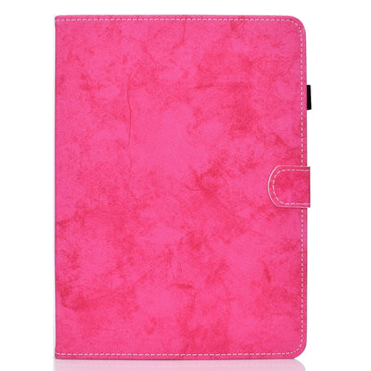For Samsung Galaxy Tab A9+ Marble Style Cloth Texture Smart Leather Tablet Case(Rose Red) - Galaxy Tab A9+ by buy2fix | Online Shopping UK | buy2fix