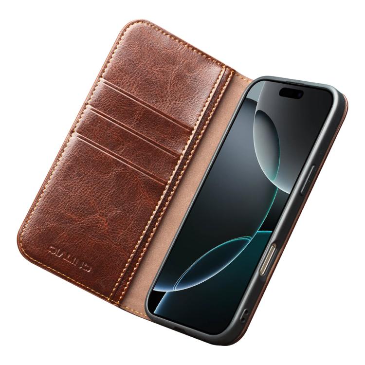 For iPhone Air QIALINO Classic Genuine Leather Phone Case(Brown) - iPhone Air Cases by QIALINO | Online Shopping UK | buy2fix