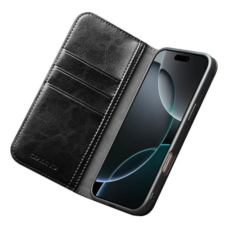 For iPhone 17 Pro Max QIALINO Classic Genuine Leather Phone Case(Black) - iPhone 17 Pro Max Cases by QIALINO | Online Shopping UK | buy2fix