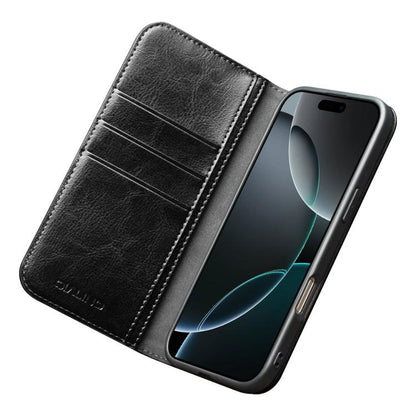 For iPhone 17 Pro Max QIALINO Classic Genuine Leather Phone Case(Black) - iPhone 17 Pro Max Cases by QIALINO | Online Shopping UK | buy2fix