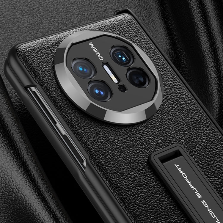 For Huawei Mate X5 GKK Magnetic Hinge Flip Leather Phone Case with Holder(Purple) - Huawei Cases by GKK | Online Shopping UK | buy2fix