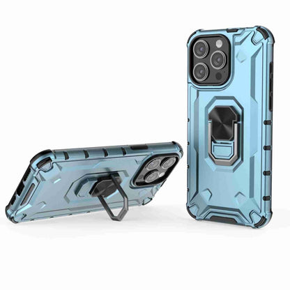 For iPhone 13 Pro Max Ice Armor Series Ring Holder Phone Case(Blue) by buy2fix
