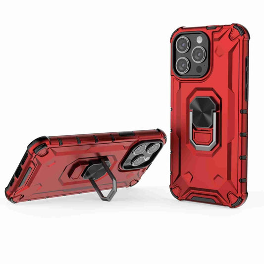 For iPhone 13 Pro Ice Armor Series Ring Holder Phone Case(White) by buy2fix