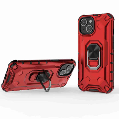 For iPhone 13 Ice Armor Series Ring Holder Phone Case(White) by buy2fix