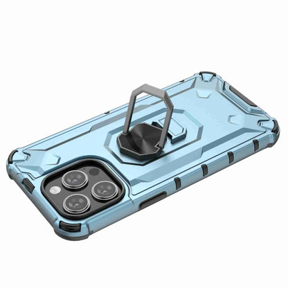 For iPhone 13 Ice Armor Series Ring Holder Phone Case(White) by buy2fix
