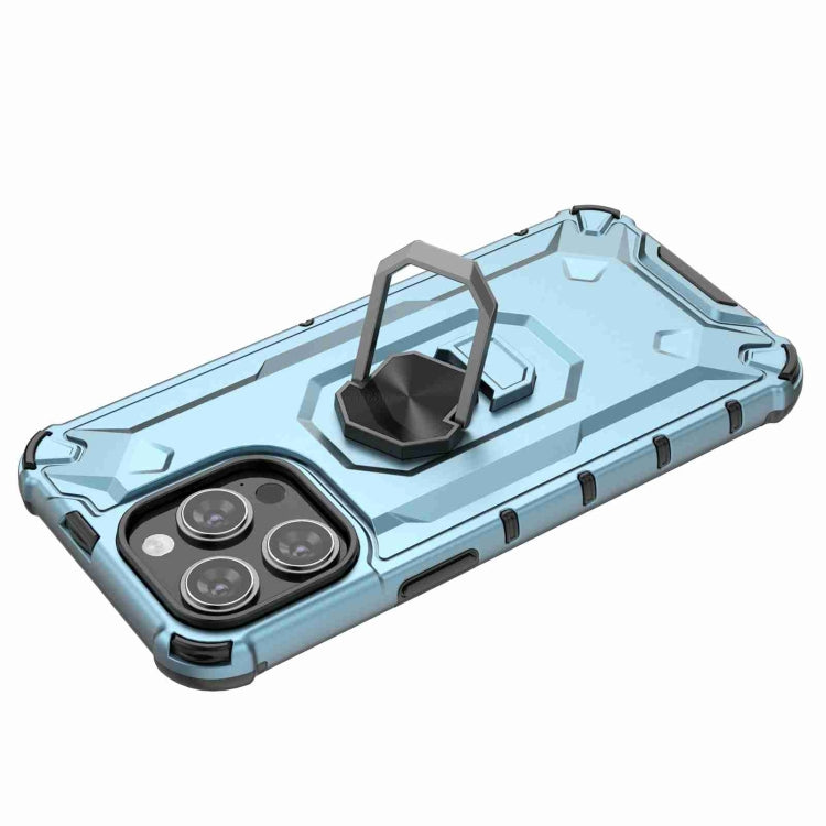 For iPhone 13 Pro Ice Armor Series Ring Holder Phone Case(White) by buy2fix