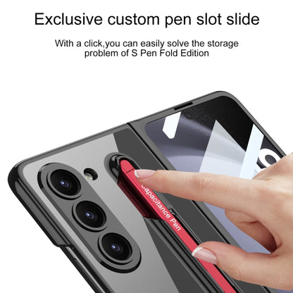 For Samsung Galaxy Z Fold5 5G GKK Integrated PC Phone Case with Pen Slot, No Include Pen(Silver) - Galaxy Z Fold5 Cases by GKK | Online Shopping UK | buy2fix