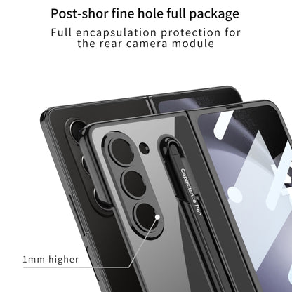 For Samsung Galaxy Z Fold5 5G GKK Integrated PC Phone Case with Pen Slot, No Include Pen(Silver) - Galaxy Z Fold5 Cases by GKK | Online Shopping UK | buy2fix