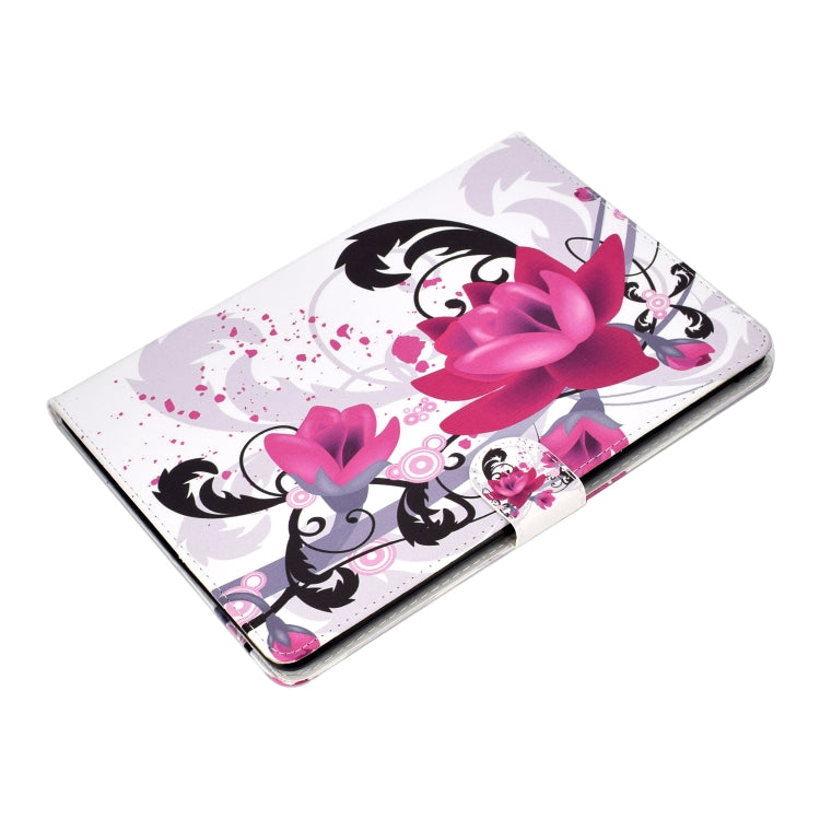 For iPad Air / iPad Air 2  2016 / iPad Pro9.7 / iPad9.7 / 2017 / 2018 Colored Drawing Pattern Horizontal Flip PU Leather Case with Holder & Card Slot & Sleep / Wake-up Function(Flowers) - More iPad Cases by buy2fix | Online Shopping UK | buy2fix