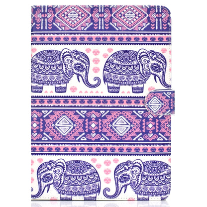 For iPad Air / iPad Air 2  2016 / iPad Pro9.7 / iPad9.7 / 2017 / 2018 Colored Drawing Pattern Horizontal Flip PU Leather Case with Holder & Card Slot & Sleep / Wake-up Function(Totem Elephant) - More iPad Cases by buy2fix | Online Shopping UK | buy2fix