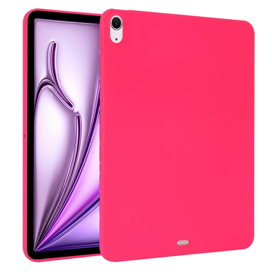 For iPad Air 13 2024 / Air 13 2025 Oil Spray Skin-friendly TPU Tablet Case(Rose Red) - iPad Air 13 2025 / 2024 Cases by buy2fix | Online Shopping UK | buy2fix
