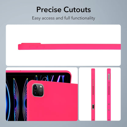 For iPad Pro 12.9 2018/2020/2021/2022 Oil Spray Skin-friendly TPU Tablet Case(Rose Red) - iPad Pro 12.9 (2022/2021) Cases by buy2fix | Online Shopping UK | buy2fix