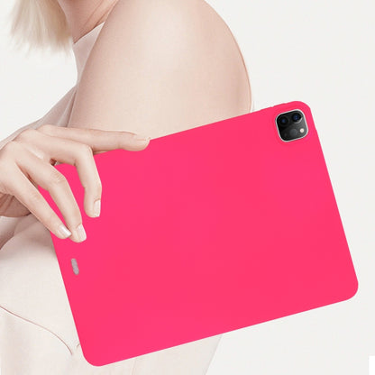 For iPad Pro 12.9 2018/2020/2021/2022 Oil Spray Skin-friendly TPU Tablet Case(Rose Red) - iPad Pro 12.9 (2022/2021) Cases by buy2fix | Online Shopping UK | buy2fix