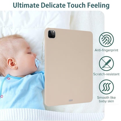 For iPad Pro 12.9 2018/2020/2021/2022 Oil Spray Skin-friendly TPU Tablet Case(Milk White) - iPad Pro 12.9 (2022/2021) Cases by buy2fix | Online Shopping UK | buy2fix