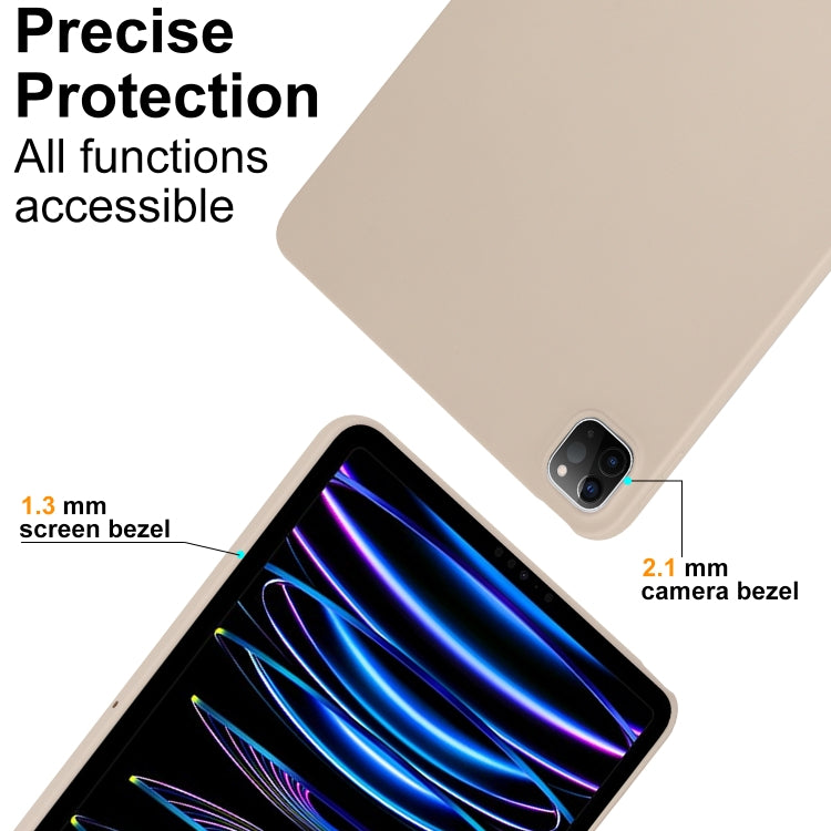 For iPad Pro 12.9 2018/2020/2021/2022 Oil Spray Skin-friendly TPU Tablet Case(Milk White) - iPad Pro 12.9 (2022/2021) Cases by buy2fix | Online Shopping UK | buy2fix