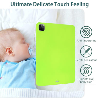 For iPad Pro 12.9 2018/2020/2021/2022 Oil Spray Skin-friendly TPU Tablet Case(Fluorescent Green) - iPad Pro 12.9 (2022/2021) Cases by buy2fix | Online Shopping UK | buy2fix