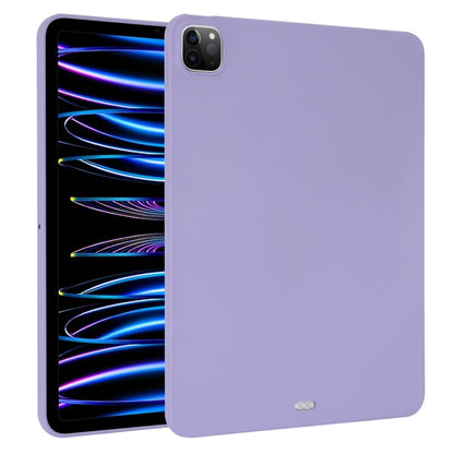For iPad Pro 12.9 2018/2020/2021/2022 Oil Spray Skin-friendly TPU Tablet Case(Purple) - iPad Pro 12.9 (2022/2021) Cases by buy2fix | Online Shopping UK | buy2fix
