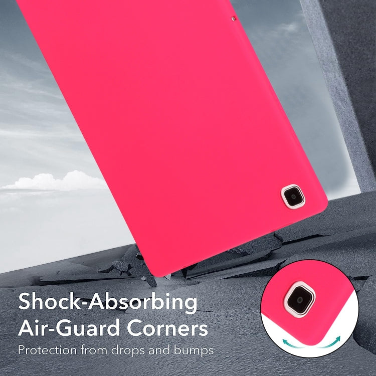 For Samsung Galaxy Tab S7 / S8 Oil Spray Skin-friendly TPU Tablet Case(Rose Red) by buy2fix