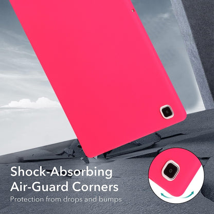 For Samsung Galaxy Tab S7 / S8 Oil Spray Skin-friendly TPU Tablet Case(Rose Red) by buy2fix