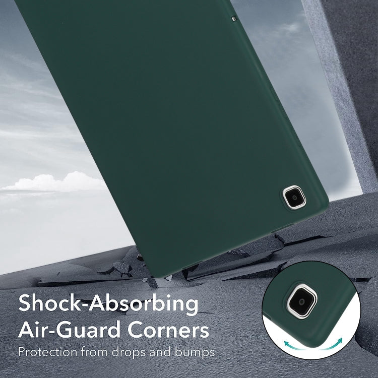 For Samsung Galaxy Tab S7 / S8 Oil Spray Skin-friendly TPU Tablet Case(Deep Green) by buy2fix