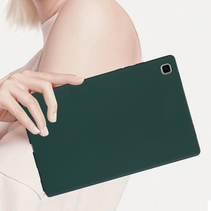 For Samsung Galaxy Tab S7 / S8 Oil Spray Skin-friendly TPU Tablet Case(Deep Green) by buy2fix