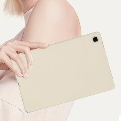 For Samsung Galaxy Tab S7 / S8 Oil Spray Skin-friendly TPU Tablet Case(Milk White) by buy2fix