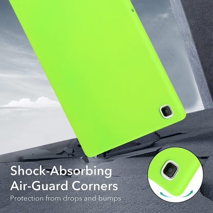 For Samsung Galaxy Tab S7 / S8 Oil Spray Skin-friendly TPU Tablet Case(Fluorescent Green) by buy2fix