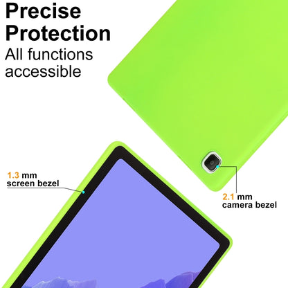For Samsung Galaxy Tab S7 / S8 Oil Spray Skin-friendly TPU Tablet Case(Fluorescent Green) by buy2fix