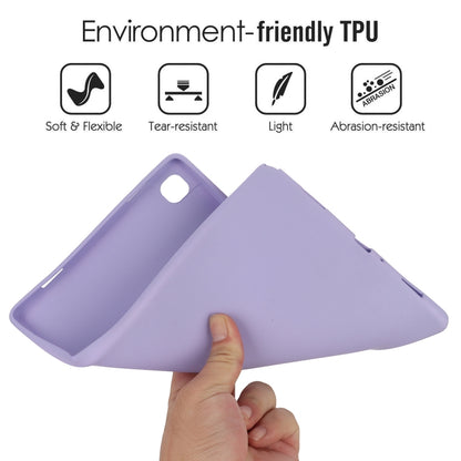For Samsung Galaxy Tab S7 / S8 Oil Spray Skin-friendly TPU Tablet Case(Purple) by buy2fix