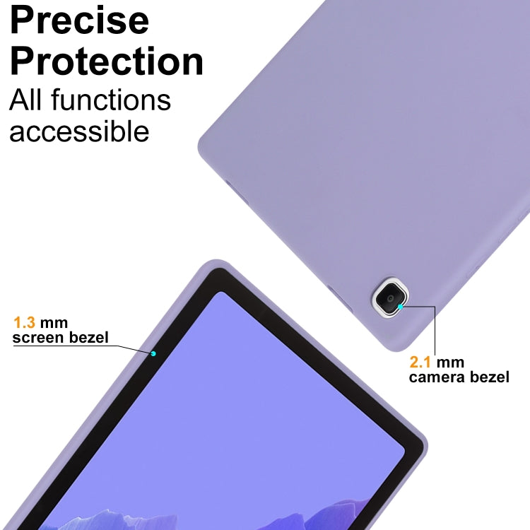 For Samsung Galaxy Tab S7 / S8 Oil Spray Skin-friendly TPU Tablet Case(Purple) by buy2fix