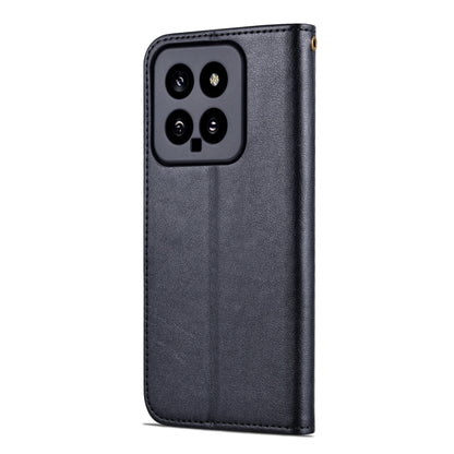 For Xiaomi 14 AZNS Sheepskin Texture Flip Leather Phone Case(Black) - Xiaomi Cases by AZNS | Online Shopping UK | buy2fix