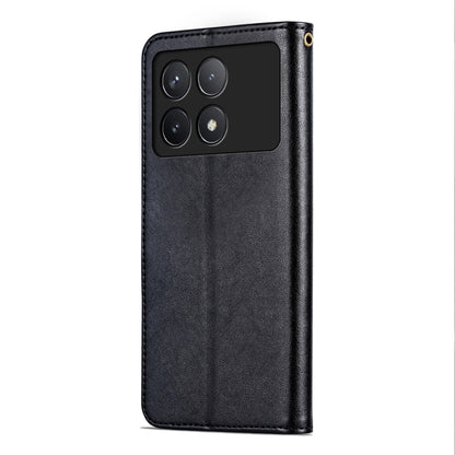 For Xiaomi Redmi K70 / K70 Pro AZNS Sheepskin Texture Flip Leather Phone Case(Black) - Xiaomi Cases by AZNS | Online Shopping UK | buy2fix